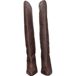 Paris Texas Brown Leather High Heel Boots PA-8547457859849-EU36/US6