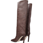 Paris Texas Brown Leather High Heel Boots PA-8547457859849-EU36/US6