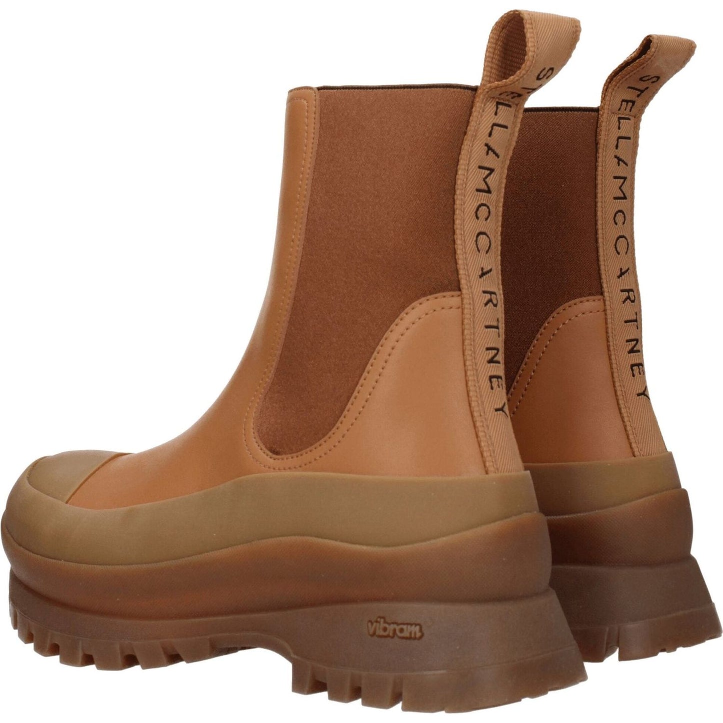 Stella McCartney Brown Leather Ankle Boots ST-8547463692553-EU36/US6