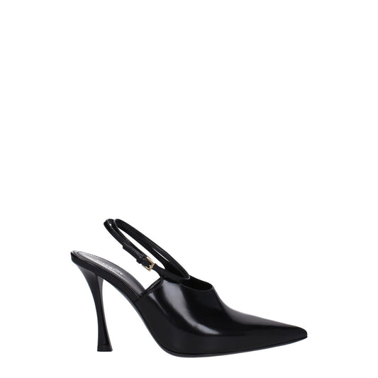 Givenchy Black Leather Pumps 1728,75667636384,Black,EU38.5/US8.5,EU40/US10,Givenchy,High Heel - Pumps - Shoes,New with tags,Pumps - Shoes,Shoes,Women