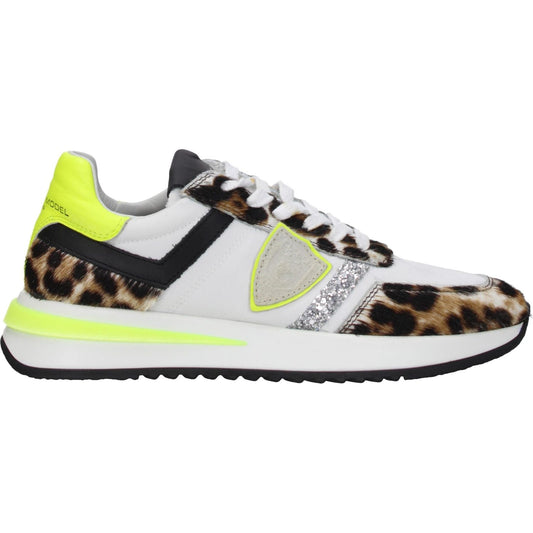 Philippe Model White Fabric Athletic Sneakers PH-8565904998665-EU36/US6