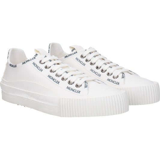 Moncler White Fabric Low Tops MO-8616468185353-EU35/US5