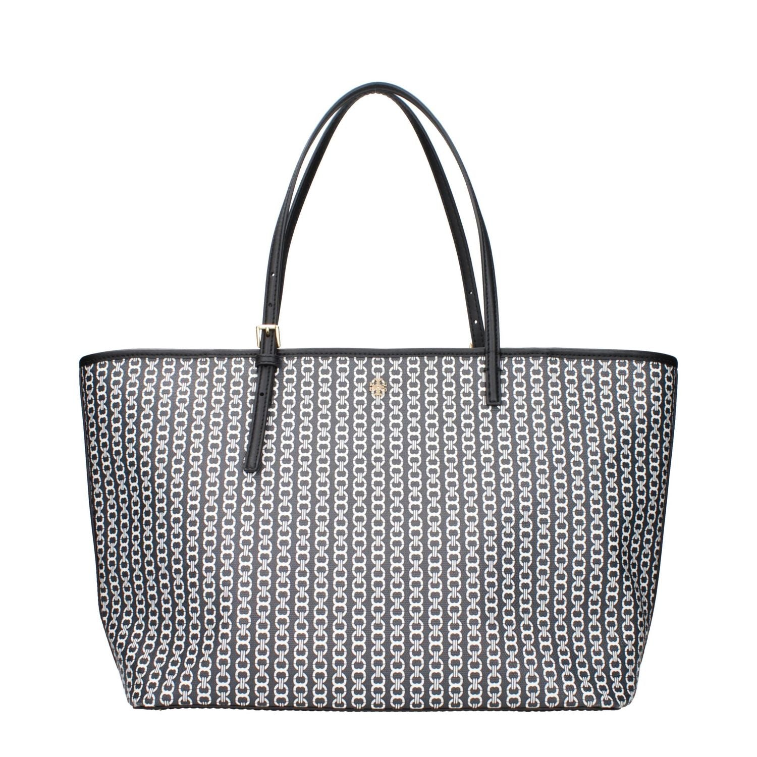 Front view with bag zipped and handles upright.