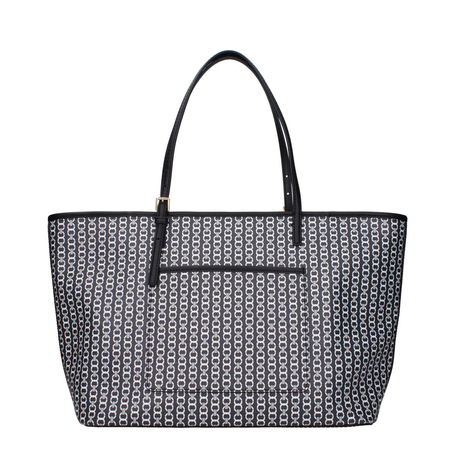 Front view with bag zipped and handles upright.