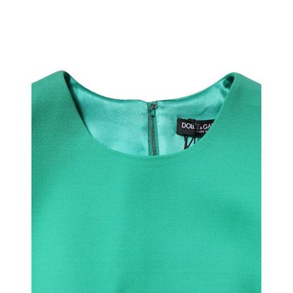 Dolce & Gabbana Green Sleeveless Bodycon A-line Mini Dress