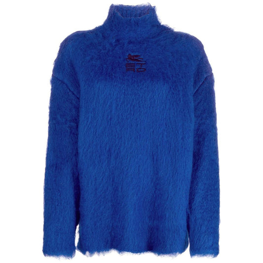 Etro Sweaters Blue Topwear Etro Midnight Blue