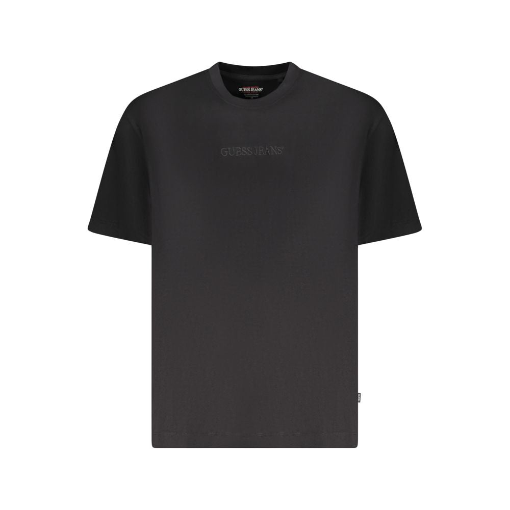 Guess Jeans Black Cotton Men Oversize T-Shirt GU-39215-S