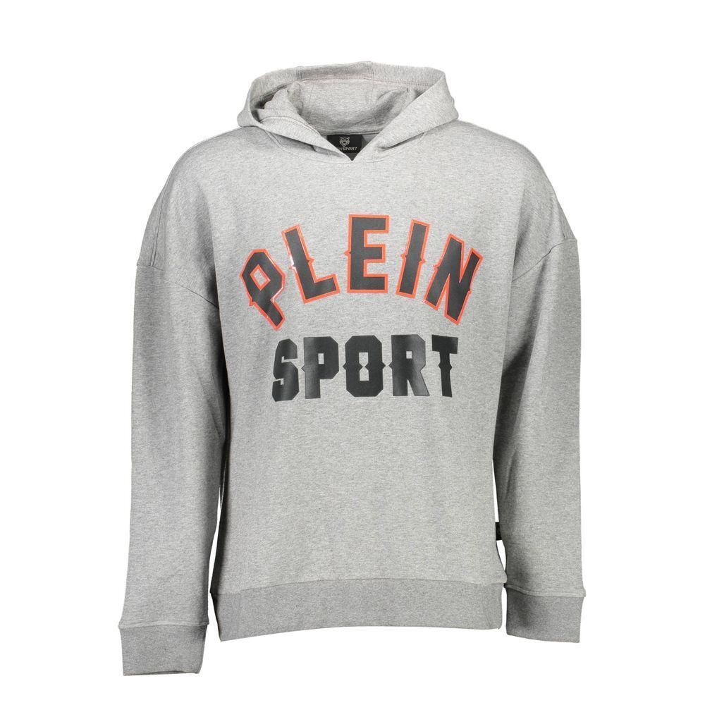 Plein Sport Gray Cotton Sweater PL-10024-S