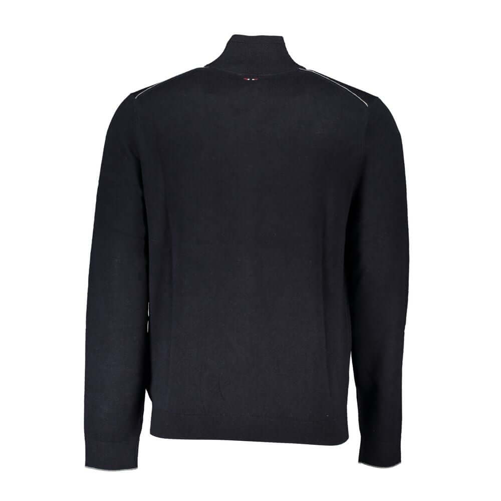 Napapijri Black Tessuto Mens Cardigan