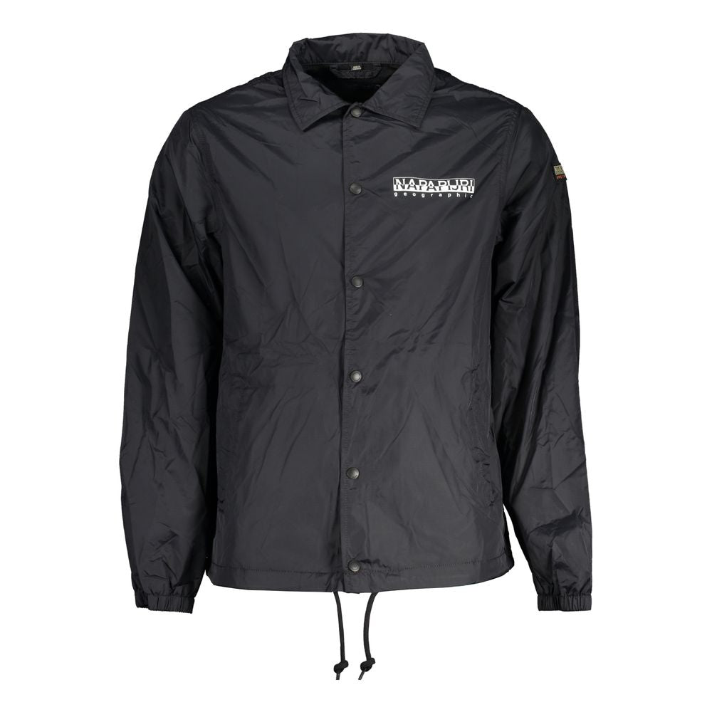 Napapijri Black Polyester Men Jacket