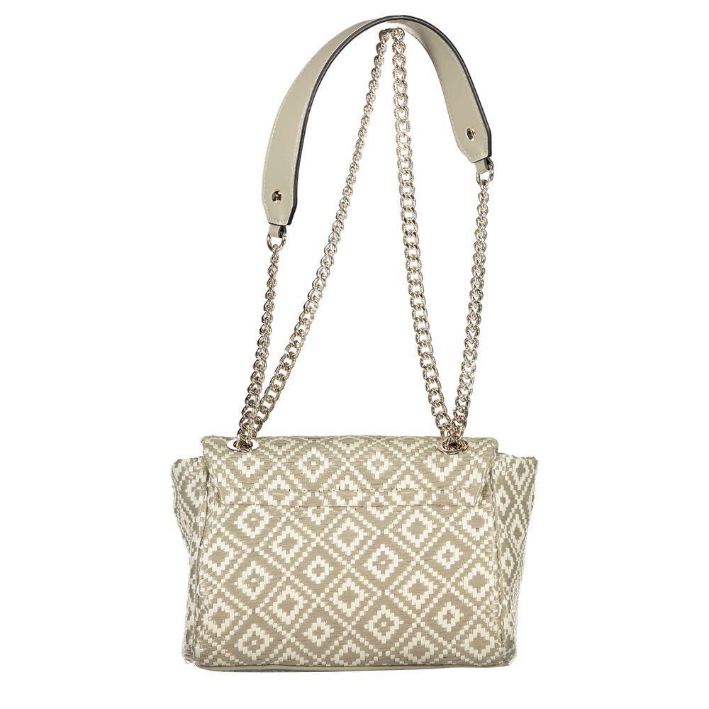 Front view with bag zipped and handles upright.