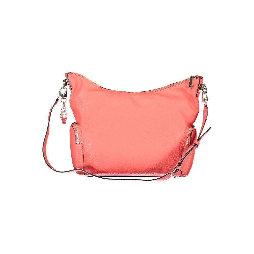Front view with bag zipped and handles upright.