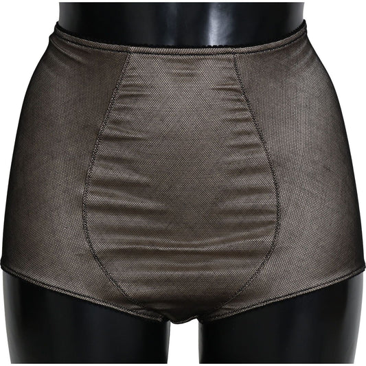 Dolce & Gabbana Bottoms Underwear Beige With Black Net