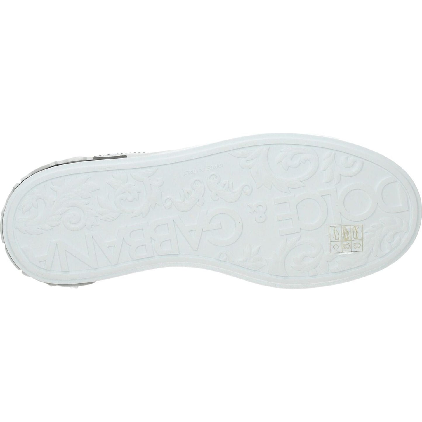 Dolce & Gabbana White Leather Low Tops DO-8547144499465-EU35.5/US5.5