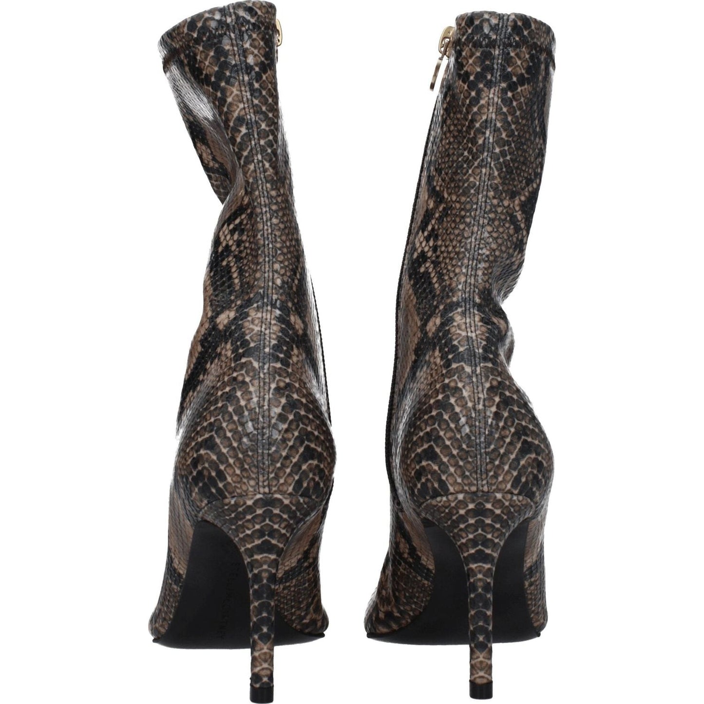 Stella McCartney Brown Leather Ankle Boots ST-8547450913033-EU38/US8