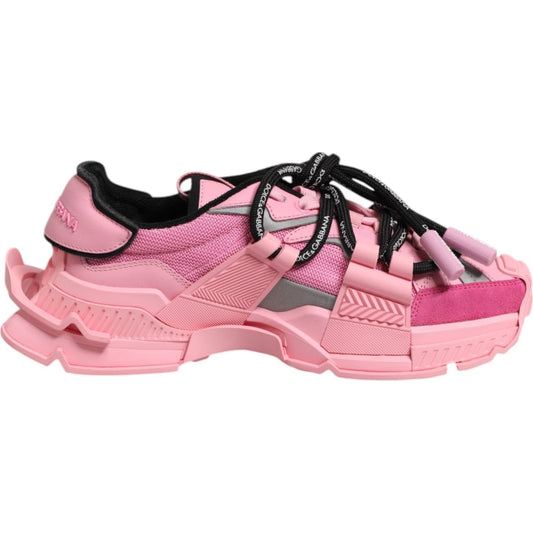 Dolce & Gabbana Pink Low Top Space Women Sneakers Shoes LA12902-36