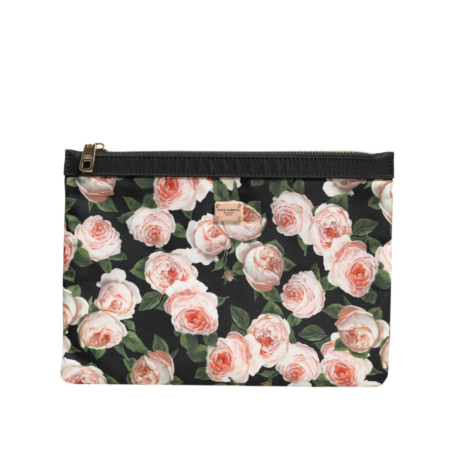Front view with bag zipped and handles upright.