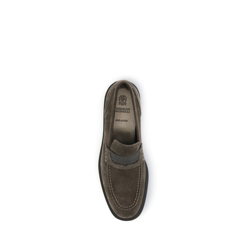 Brunello Cucinelli Leather Loafers BR-MZSFG2370C8769-EU39/US9