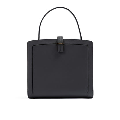 Giada Anthracite Leather Shoulder Bag