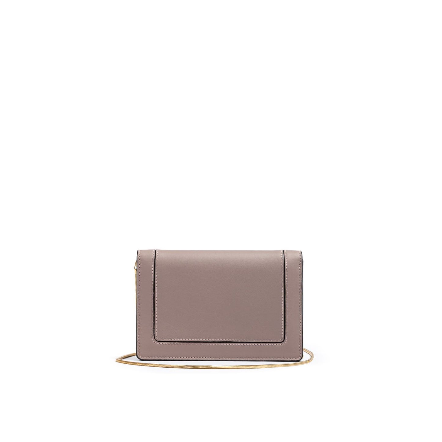 Giada Powder Pink Leather Clutch Bag