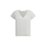 James Perse V-neck cotton T-Shirt JA-WUC3182WHT-0/XS