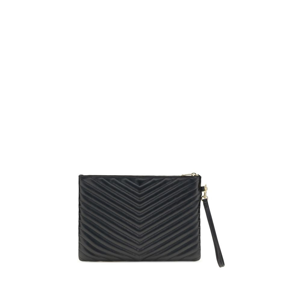 Front view with bag zipped and handles upright.