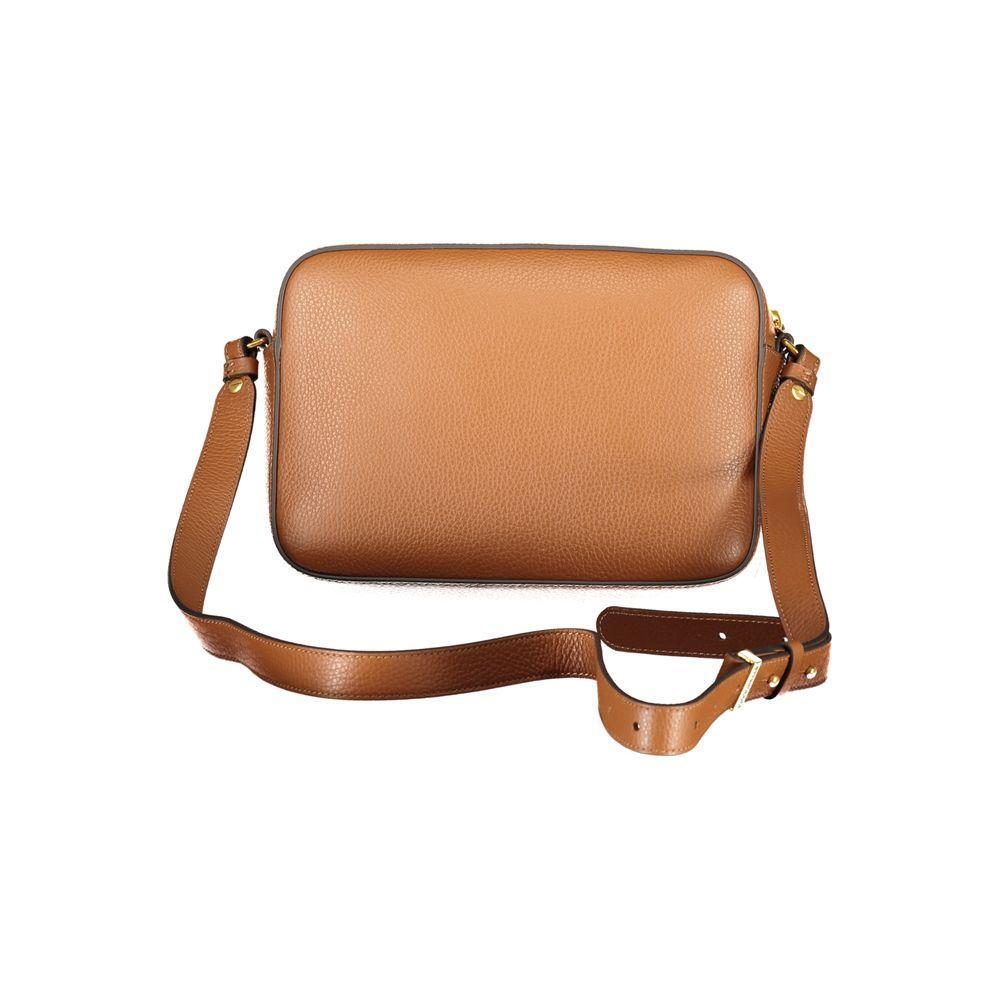 Front view with bag zipped and handles upright.
