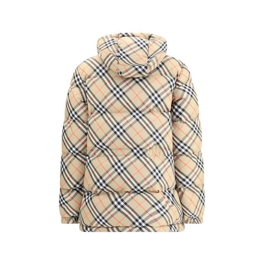 Burberry Hooded Check Down Jacket BU-8110240B9368-M