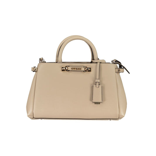 Guess Jeans Beige Polyurethane Women Handbag