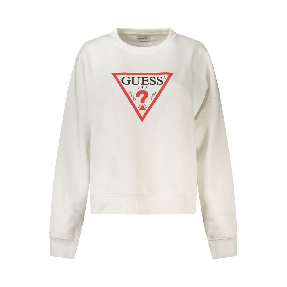 Guess Jeans White Cotton Sweater GU-39032-M
