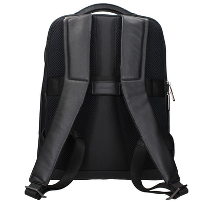 Piquadro Black Leather Backpack 1728,75667636384,Backpacks - Bags,Bags,Black,Men,New with tags,Piquadro