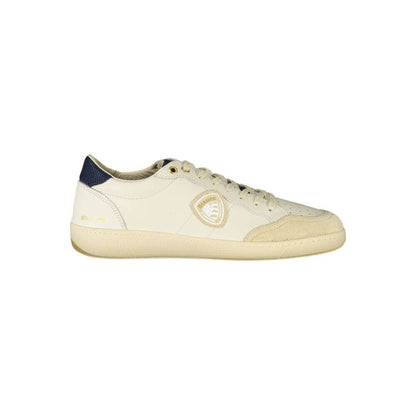 Blauer White Polyurethane Men Sneaker 1728,67403481248,Blauer,EU40/US7,EU41/US8,EU42/US9,EU43/US10,EU44/US11,EU45/US12,Low Tops - Sneakers - Shoes,Men,New with tags,Shoes,Sneakers - Shoes,White
