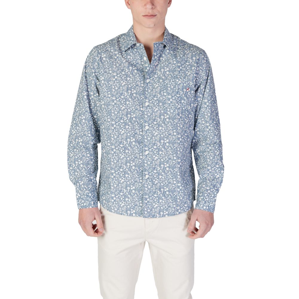 Replay Blue Cotton Pattern Shirt 1728,3XL,71956299936,Blue,Clothing,IT48 | L,Men,New with tags,Pattern - Shirts - Clothing,Replay,Shirts - Clothing