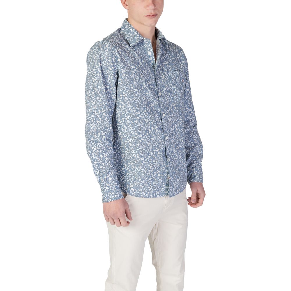 Replay Blue Cotton Pattern Shirt 1728,3XL,71956299936,Blue,Clothing,IT48 | L,Men,New with tags,Pattern - Shirts - Clothing,Replay,Shirts - Clothing