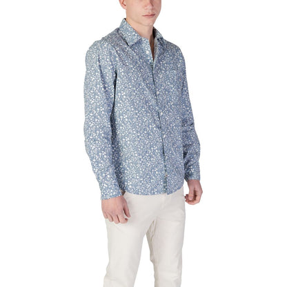 Replay Blue Cotton Pattern Shirt 1728,3XL,71956299936,Blue,Clothing,IT48 | L,Men,New with tags,Pattern - Shirts - Clothing,Replay,Shirts - Clothing