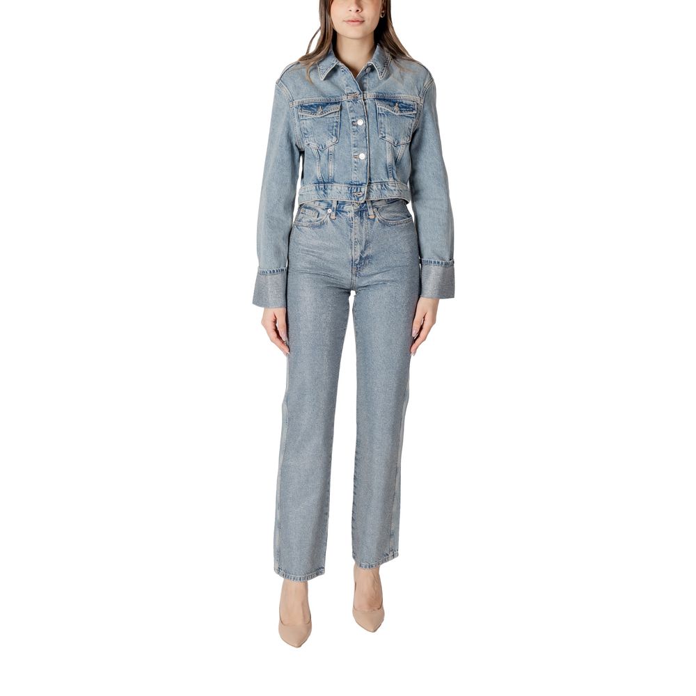Only Light Blue Organic Cotton Denim Jacket 1728,71956299936,Clothing,Denim Jackets - Jackets & Coats - Clothing,IT42|M,IT44|L,Jackets & Coats - Clothing,Light Blue,New with tags,Only,Women,XL