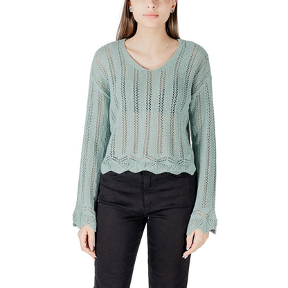 Only Turquoise Recycled Cotton Sweatshirt 1728,71956299936,Clothing,IT44|L,New with tags,Only,Sweaters - Clothing,Sweatshirts - Sweaters - Clothing,Turquoise,Women