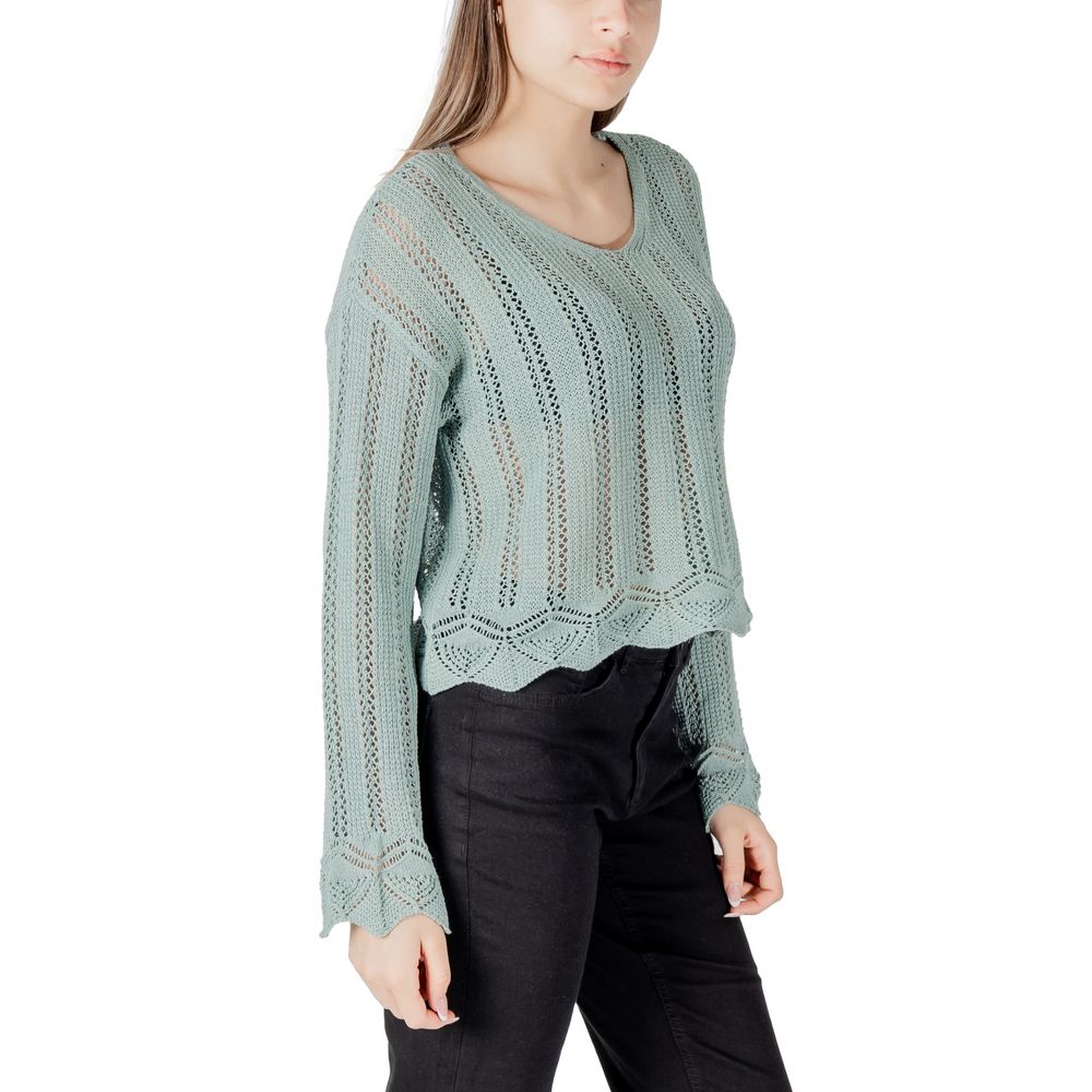 Only Turquoise Recycled Cotton Sweatshirt 1728,71956299936,Clothing,IT44|L,New with tags,Only,Sweaters - Clothing,Sweatshirts - Sweaters - Clothing,Turquoise,Women