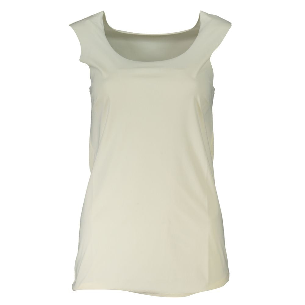 Patrizia Pepe White Elastane Tank Tops