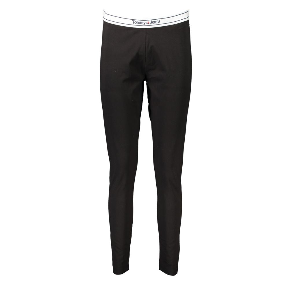 Tommy Hilfiger Black Cotton Leggings