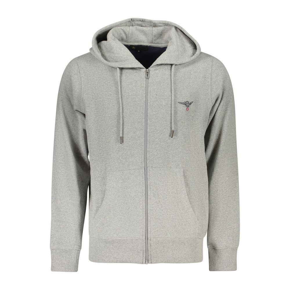 Accademia Militare Gray Cotton Men Hoodie