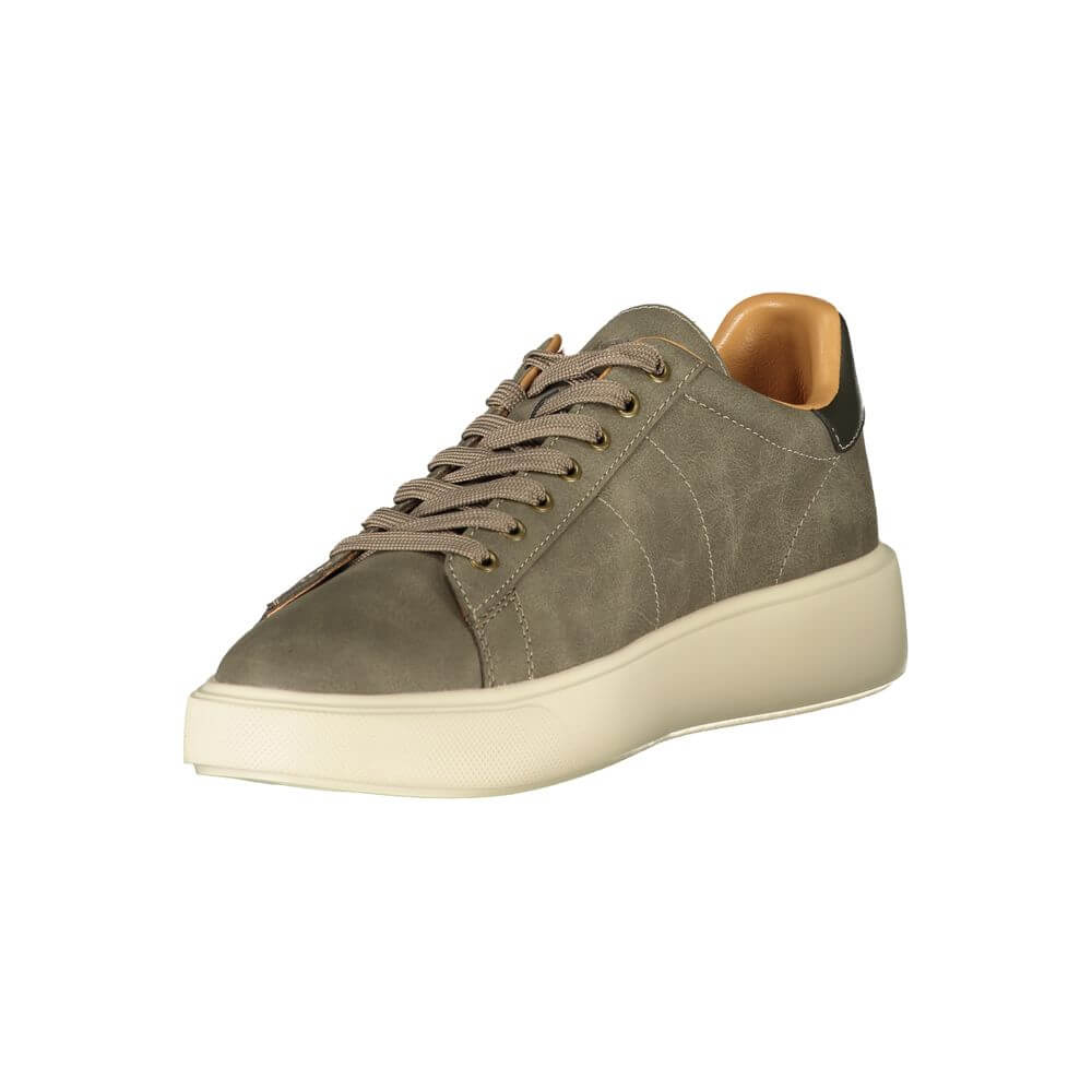 Blauer Grigio Polyurethane Men Sneaker 1728,67403481248,Blauer,EU41/US8,EU42/US9,EU43/US10,EU44/US11,Gray,Men,New with tags,Shoes,Sneakers - Shoes