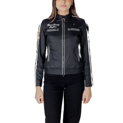 Blauer Black Polyamide Biker Jacket 1728,71956299936,Biker Jackets - Jackets & Coats - Clothing,Black,Blauer,Clothing,IT40|S,Jackets & Coats - Clothing,New with tags,Women