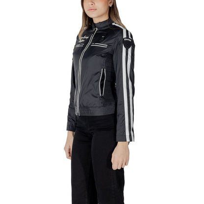 Blauer Black Polyamide Biker Jacket 1728,71956299936,Biker Jackets - Jackets & Coats - Clothing,Black,Blauer,Clothing,IT40|S,Jackets & Coats - Clothing,New with tags,Women