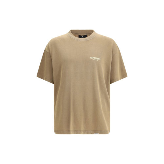 Represent Brown Cotton T-Shirt 1728,72470364320,Brown,Clothing,M,Men,New with tags,Represent,S,T-Shirts - Clothing,XS