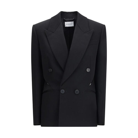 Givenchy Black Wool Jackets And Coat 1728,72470364320,Black,Clothing,Givenchy,IT38 | S,Jackets & Coats - Clothing,New with tags,Women