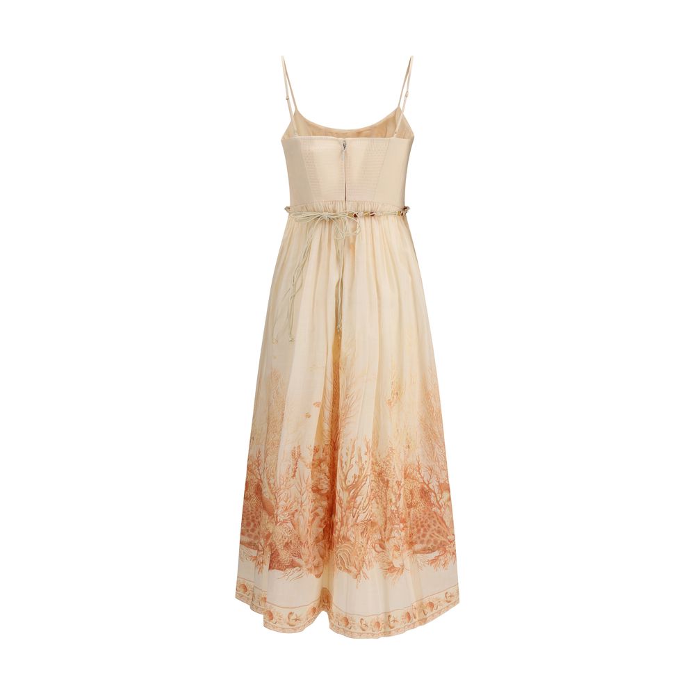 Zimmermann Multicolor Cotton Long Dress 1,1728,2,72470364320,Clothing,Dresses - Clothing,Long - Dresses - Clothing,Multicolor,New with tags,Women,Zimmermann