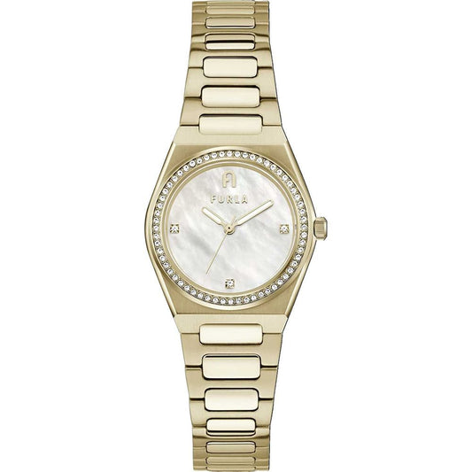 Furla Gold Stainless Steel Dress Watch 1728,67434610848,Accessories,Dress Watches - Watches - Accessories,Furla,Gold,New with tags,Watches - Accessories,Women
