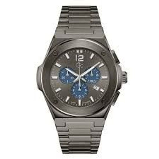 GC Gray Stainless Steel Dress Watch 1728,67434610848,Accessories,Dress Watches - Watches - Accessories,GC,Gray,Men,New with tags,Watches - Accessories