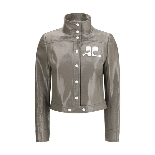 Courrèges Gray Cotton Full-Length Jacket 1728,72470364320,Clothing,Courrèges,Full-Length Jackets - Jackets & Coats - Clothing,Gray,IT36 | XS,IT40 | M,Jackets & Coats - Clothing,New with tags,Women